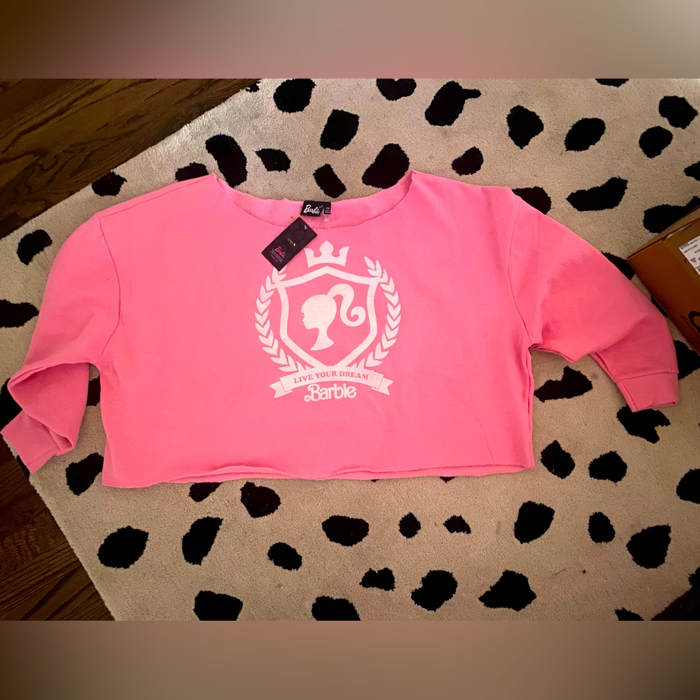 2XL Barbie Movie Oversized Cropped fleece